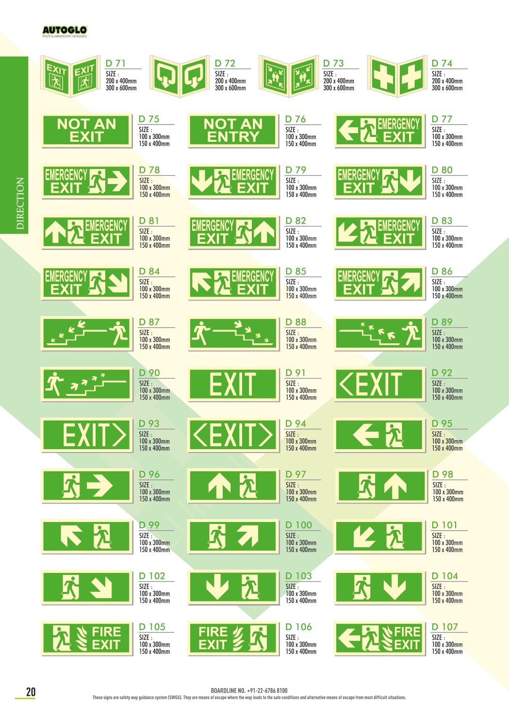 Direction Sign catalog page 4