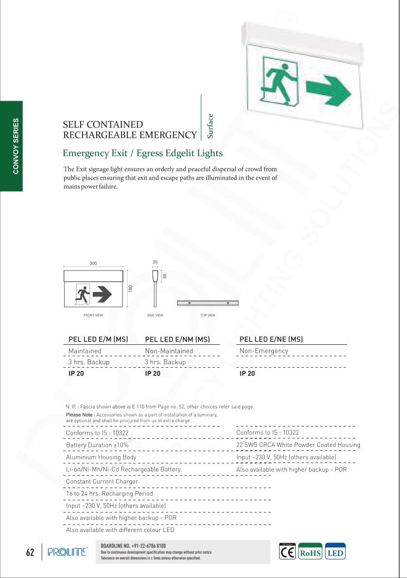 Sleek Exit Light LED E/M (MS) catalog page 4