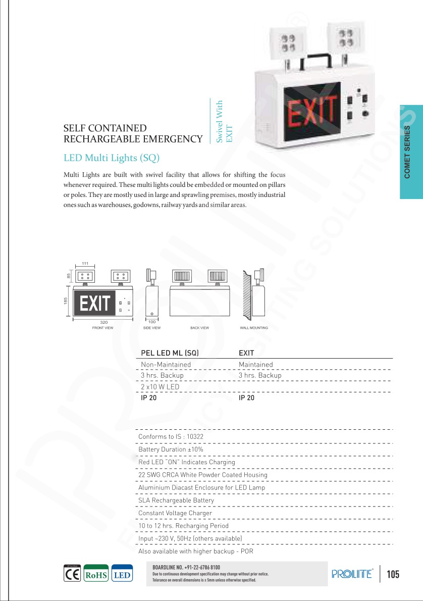 PEL LED ML (SQ) catalog page 1