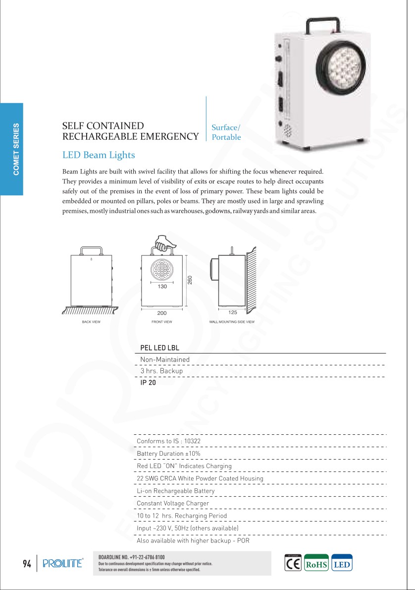 PEL LED LBL catalog page 1