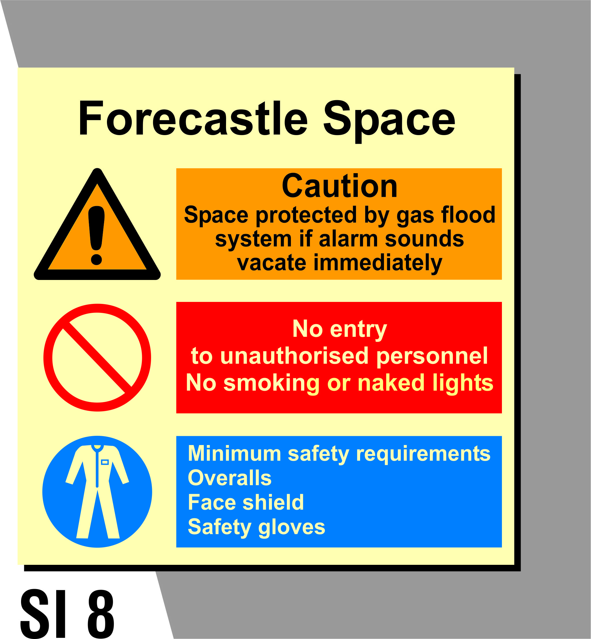 Space Identification Signage SI 8